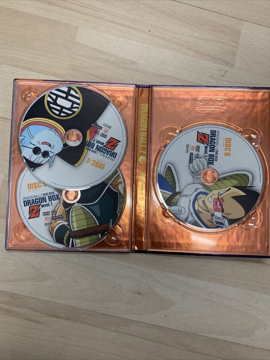 DRAGON BALL Z DBZ Dragon Box Complete Set DVD REPLACEMENT DISCS 4-6 VOLUME 1 DRAGON BALL Z DBZ Dragon Box Complete Set DVD REPLACEMENT DISCS 4-6 VOLUME 1