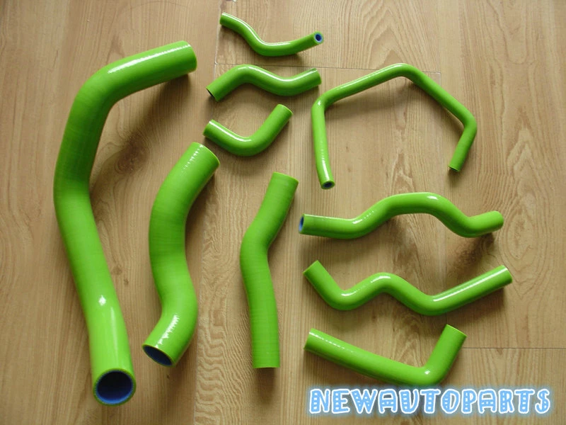 BLUE Silicone Radiator Hose For Nissan Silvia/180SX RPS13,PS13,S13 S14 SR20DET - Image 3 of 4