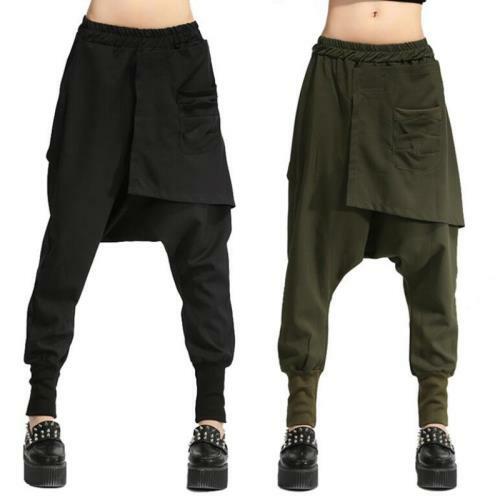 Womens Hip Hop Harem Pants Personality 