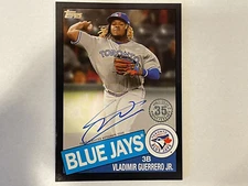 2020 Topps Vladimir Guerrero Jr 85A-VG Black Short Print Auto Autograph 156/196