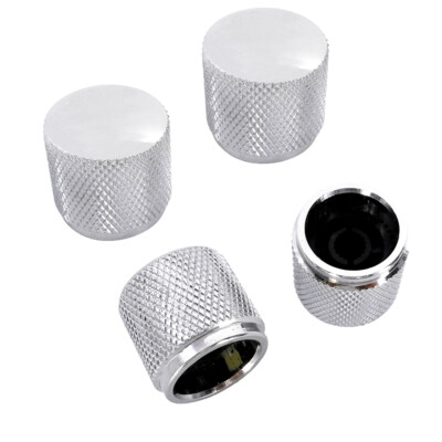 Guitar Speed Control Knobs Volume Tone Knobs for Fender Tele or Bass 4pcs Chrome