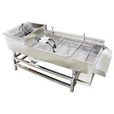 110V Double Motor Single Layer Linear Vibrating Screen 11mm Stirrers/Shaker