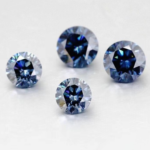 Multicolor Moissanite Loose Stone Round Gemstone VVS1 Pass Diamond Tester W. GRA - Picture 24 of 34
