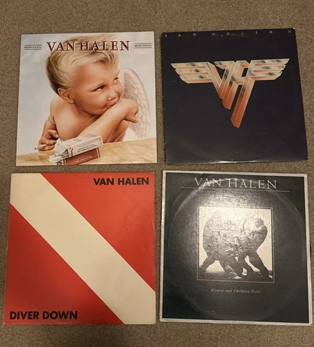 Van Halen Lot Of 4 Vinyl Records