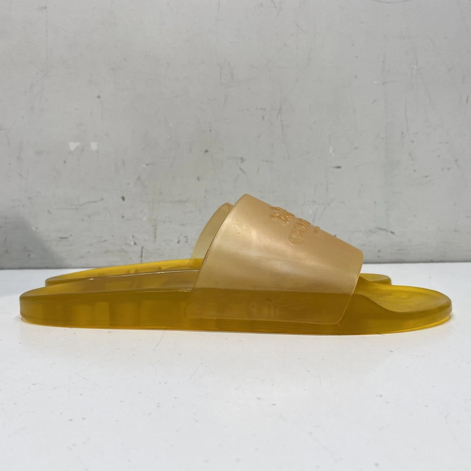 Sandalias Coach amarillas de goma deslizables para hombre talla 10,5 (talla aproximada) Foto 3 de 4