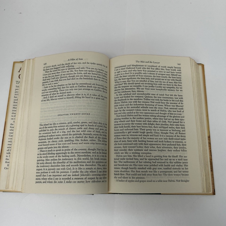 A Pillar of Iron Hardcover by Taylor Caldwell, 1965 Book