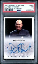 2002 RITTENHOUSE STAR TREK NEMESIS PATRICK STEWART AUTO AUTOGRAPH PSA 7 PICARD