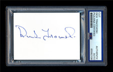 DICK TRACEWSKI SIGNED MINT CUT PSA/DNA AUTO 1968 TIGERS LA DODGERS 1963 1965 WSC