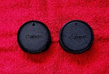  2 Original Canon Rear Lens Cap Covers For Canon FD Mount Camera Lenses