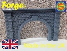 OO Gauge Tunnel Single Track Stone Portal Model Railway Train Layout 1:76 Scale