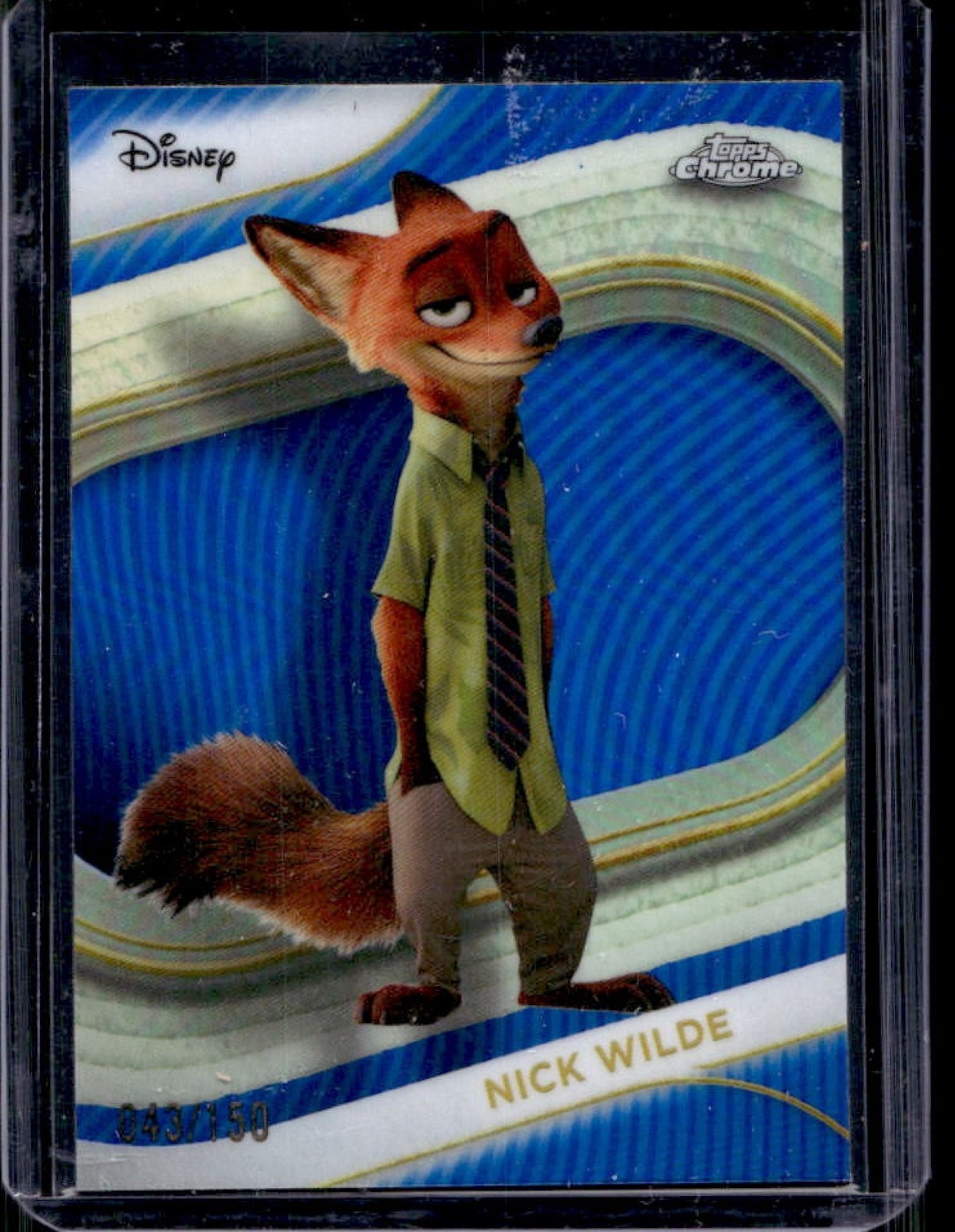 Nick Wilde 2025 Topps Chrome Disney #167 Blue Refractor /150 Price