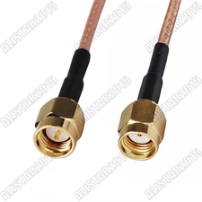 SMA Male Plug to RP-SMA Male ( Jack Pin ) Lot RF Pigtail Jumper RG316 Coax Cable