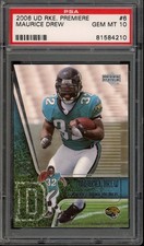 2006 Upper Deck MAURICE JONES-DREW #6 RC Rookie Premiere PSA 10 Jaguars