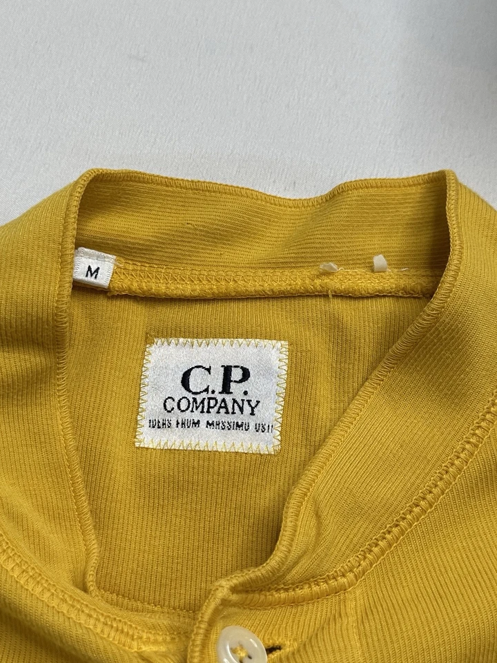 Henley de algodón amarillo vintage CP COMPANY Ideas de Massimo Osti talla M Foto 3 de 4