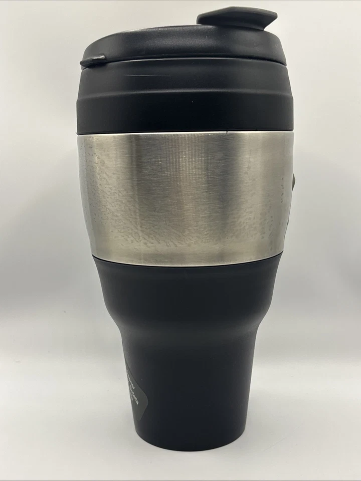 Taza de viaje Bubba clásica aislada con mango 34 OZ negra Foto 3 de 4