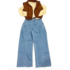 Wide Leg Jeans High Waisted Relaxed Fit Denim Pants Women