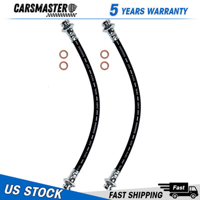 Sunsong Set of 2 Front Brake Hydraulic Hoses for Nissan 510 280Z 1975-1981