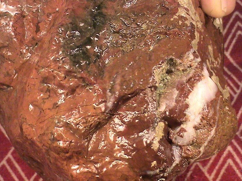 Chalcedony Red Jasper Agate, Solid Rough Lapidary Specimen, 8 LBS, 13 OZ, #R338
