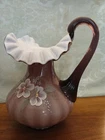 New ListingFenton blown glass purple pitcher and matching vase