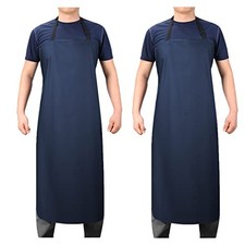 2 PCS Heavy Duty Waterproof Rubber Vinyl Work Bib Apron No Pocket 41.5 Inch