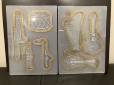 ANNA GRIFFIN Musical Icons Cut and Emboss Folders AG-1550H NEW and SEALED