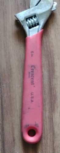 CRESCENT Brand Crestoloy 6" Adjustable Wrench Rubberized Handle Small - Picture 3 of 7