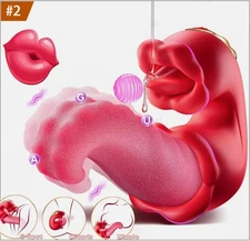 10 Speed Personal-Massager-Rose-Vibrator-Sucker-Licking-Women Waterpoof Discreet