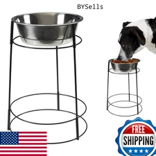 SPOT Hi-Rise Single Elevated Dog Feeder, 2qt Stainless Steel Bowl, Durable, Tall
