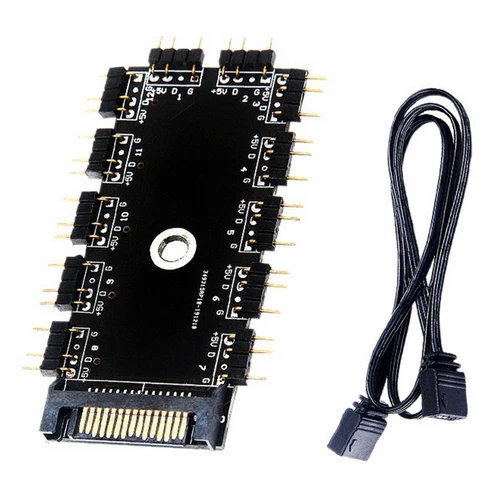Motherboard 1 Bis 11 5 V 3-Poliger PWM-Kühlerlüfter-Hub-Splitter-Verlängeru3836