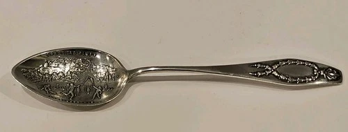 Embossed Gorham Sterling Silver Collector Spoon La Crosse Wisconsin 6" *Read