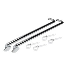Speedway 60 Chrome Plated Lake Exhaust Pipes Mounting Brackets
