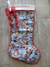 Christmas Stocking 23"x 10" Large Handmade Keepsake Heirloom Snowman
