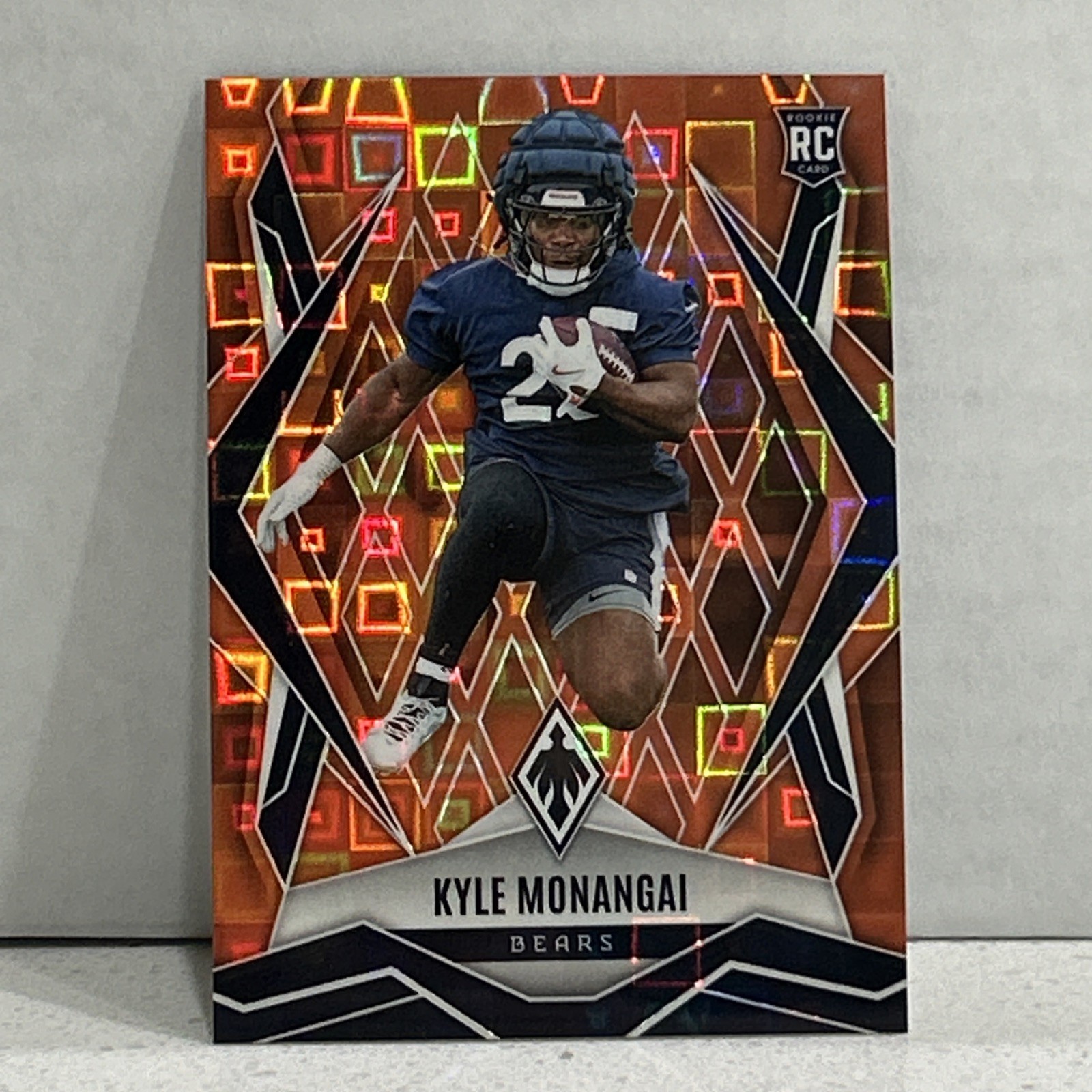 2025 Panini Phoenix Kyle Monangai Rookie Orange Pandora /189 #249 RC Bears