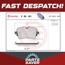 Brake Pads Set fits AUDI A6 Allroad C8 3.0D Rear 2019 DEWA Brembo 4KE698451A New