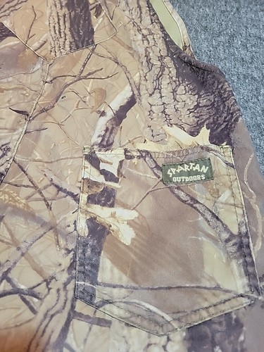 Spartan Bib Overalls Mens LG REALTREE HARDWOODS Hunting Camouflage Outdoor Camo - Picture 11 of 12