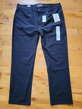 Levi Strauss Signature Gold Men's Comfort Flex Pro Polyester Pants Black 38 32