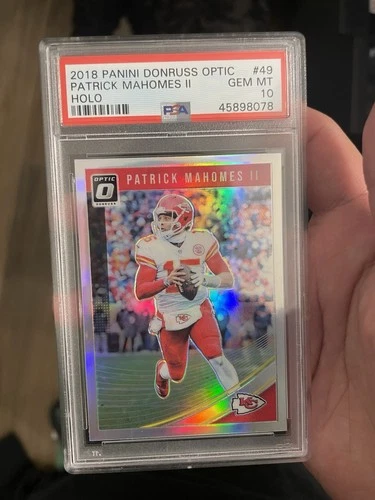 2018 Panini Donruss Optic Patrick Mahomes II #49 Holo Prizm PSA 10 Chiefs