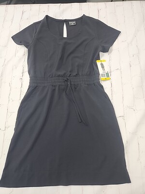 32 Degrees Ladies' Twill Drawstring Dress Black S