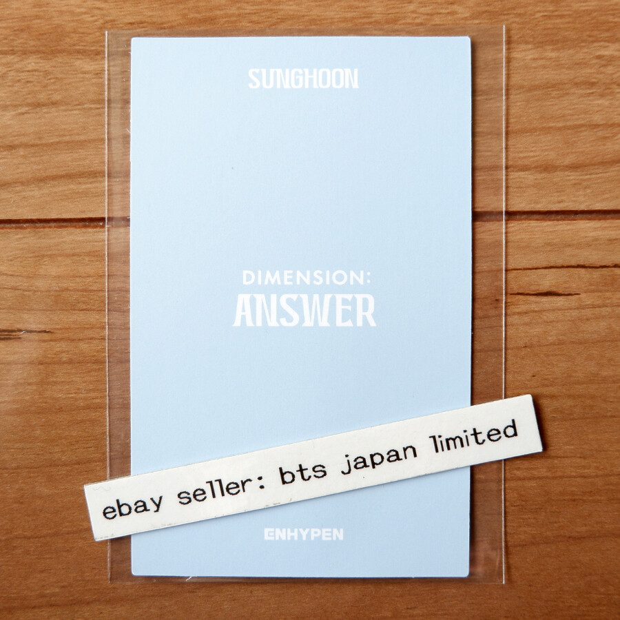 ENHYPEN Sunghoon Repackage DIMENSION : ANSWER NO YET Official