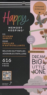 Ich und meine großen Ideen Der glückliche Planer Geliebte Schmetterlinge Stickerbogen Buch