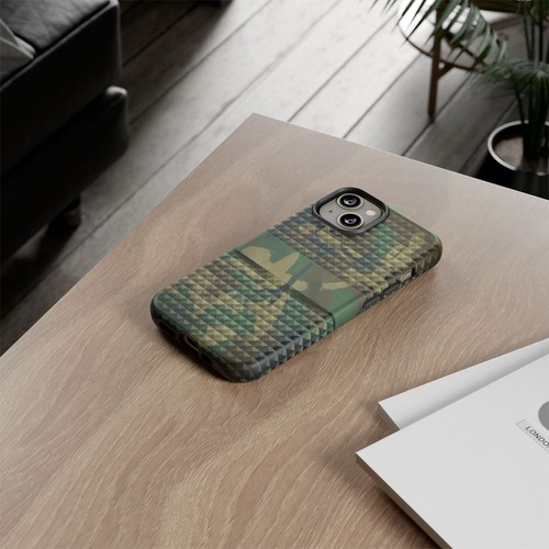 Tough Cases For iPhone, Samsung Galaxy, Google Pixel, 3D Military Green Camo - Picture 59 of 219
