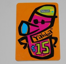 phone card, new zealand, telecom, yabba