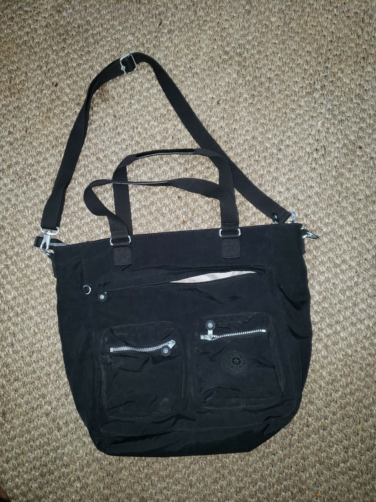 Kipling Messenger Bag Crossbody Black 2 way bag purse Gem