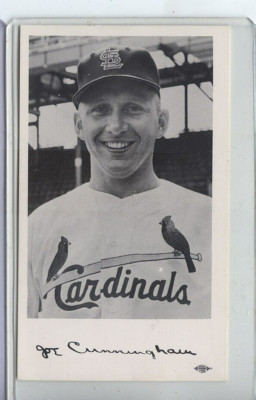 1959 St. Louis Cardinals Postcard Type 8  Joe Cunningham