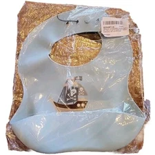 Feeding Bib Silicone Food Catching Adjustable Pirate Ship Design New