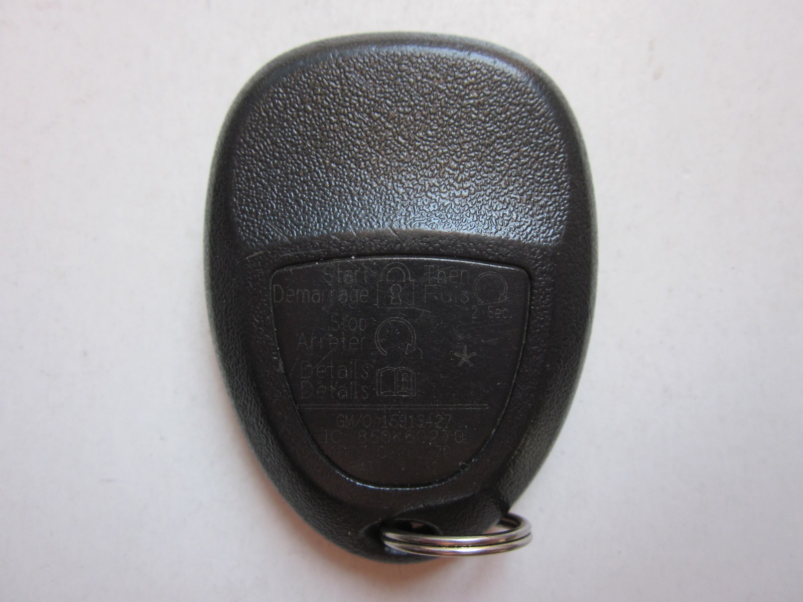 OEM GM CHEVY KEYLESS REMOTE ENTRY KEY FOB CLICKER ALARM 15913427 / 6 ...