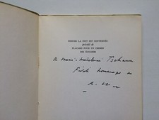 René CHAR " Dehors la nuit est gouvernée " E.O. NUM. avec ENVOI, GLM 1971