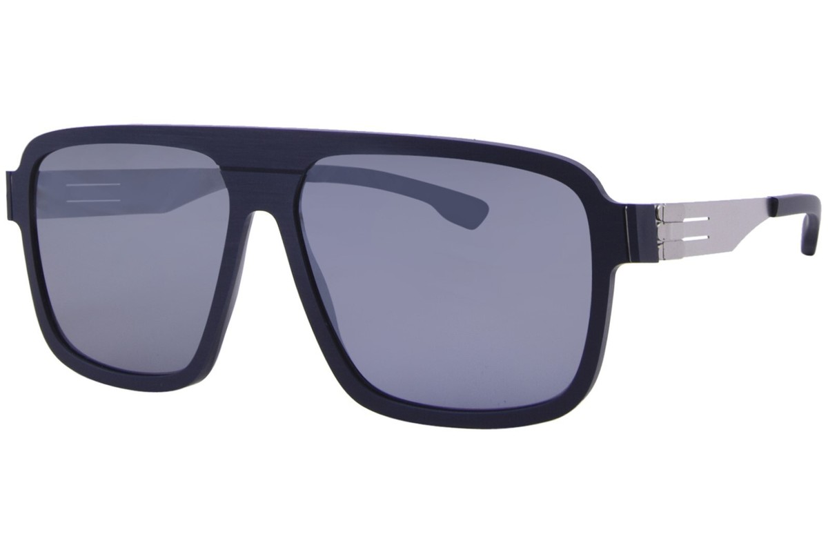 NWT IC Berlin No-Comply-RH0026H16920R14101rb Pearl-Navy-Blue Round Sunglasses Ic! Berlin IC0062 - NOEMI Sunglasses | Select Eyewear main image 4