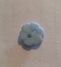 DILL BUTTONS BABY BLUE FLOWERS--SHANK--3/8"W--9 PIECES