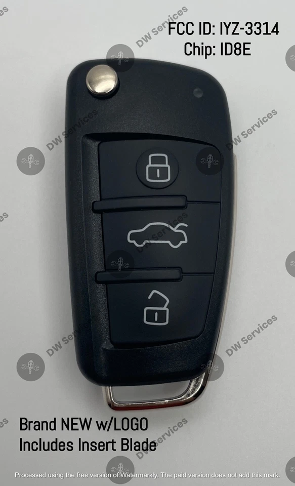 ¡NUEVO! Mando a distancia para entrada sin llave Audi IYZ 3314 / 4F0837220 N AG / 8E Chip Foto 2 de 4
